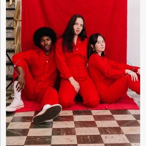 Big Bud Press NWT mustang red jumpsuit small